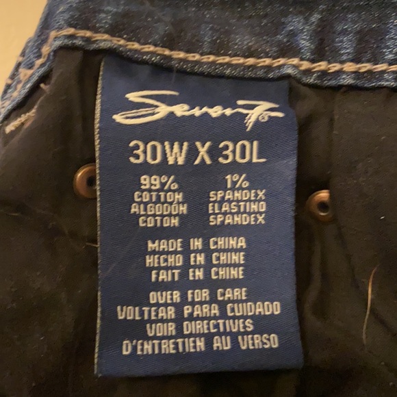 7 Seven for All Mankind straight leg jeans - Picture 7 of 7